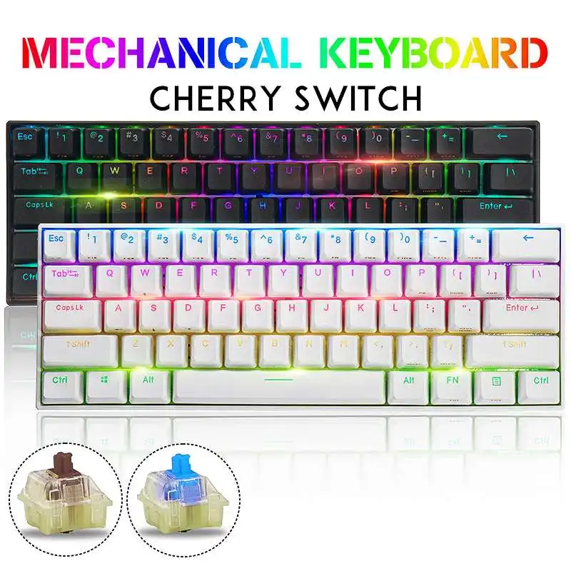 61 клавиша 60% NKRO bluetooth Механическая игровая клавиатура 5,0 Type-C RGB Cherry MX Переключатель PBT двойной колпачок для клавиш
61 клавиша 60% NKRO bluetooth Механическая игровая клавиатура 5,0 Type-C RGB Cherry MX Переключатель PBT двойной колпачок для клавиш