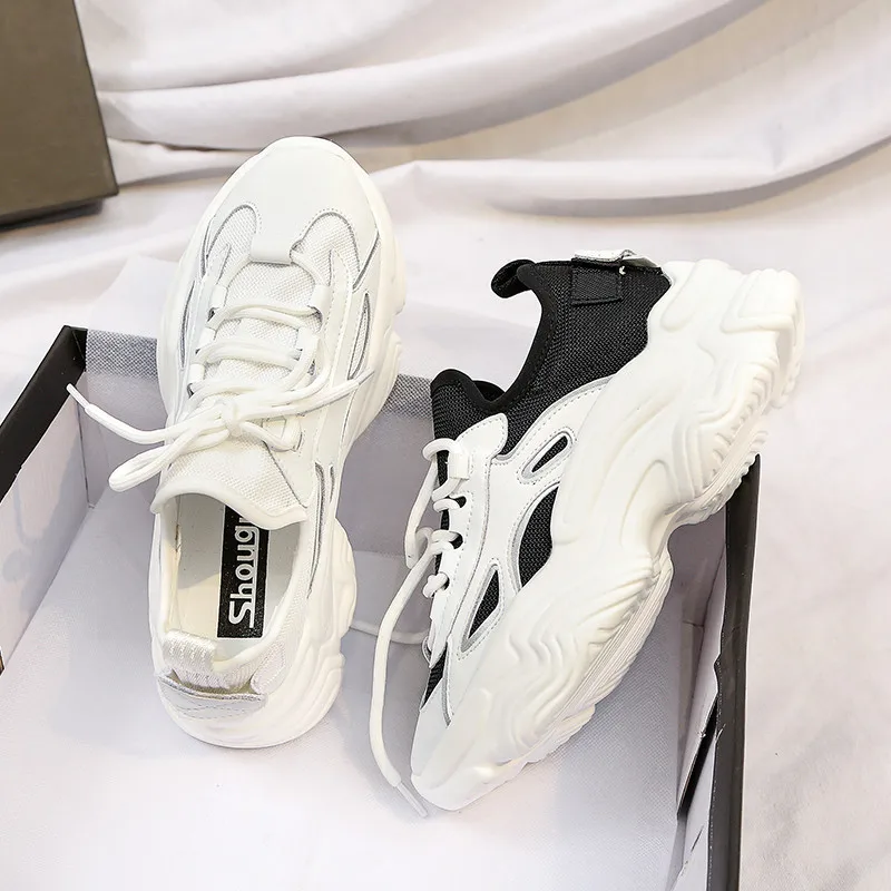 2021 Autumn New White Daddy Shoes Women Breathable Thick Bottom Shoes Platform Fashion Sports Casual Shoes Zapatillas Mujer
2021 Autumn New White Daddy Shoes Women Breathable Thick Bottom Shoes Platform Fashion Sports Casual Shoes Zapatillas Mujer