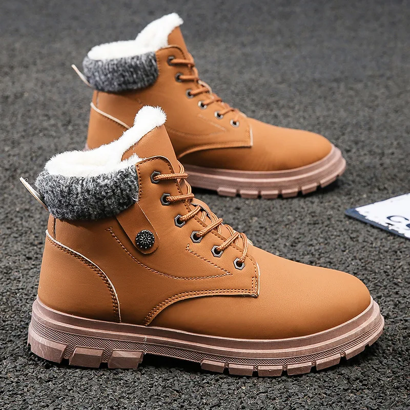Winter snow boots men's cotton shoes men's plus velvet men's shoes casual thickening warm Martin boots cotton short boots
Winter snow boots men's cotton shoes men's plus velvet men's shoes casual thickening warm Martin boots cotton short boots