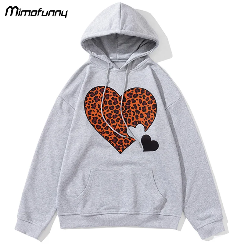 Hoodies Men Leopard Heart-shaped Print Big Pockets Pullovers High Street Punk Tops Hip Hop Fashion Baggy Comfortable Streetwear
Hoodies Men Leopard Heart-shaped Print Big Pockets Pullovers High Street Punk Tops Hip Hop Fashion Baggy Comfortable Streetwear