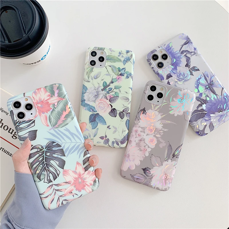 Stylish Laser Banana Leaf Purple Pollen Flower Phone Case For iPhone 13 12 11 Pro XS MAX XR X 8 7 Plus SE 20 Soft Silicone Cover
Stylish Laser Banana Leaf Purple Pollen Flower Phone Case For iPhone 13 12 11 Pro XS MAX XR X 8 7 Plus SE 20 Soft Silicone Cover
