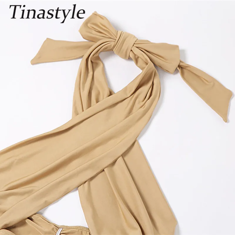 Tinastyle Halter Backless Sexy Summer Dress Women 2021 Y2K Backless Bodycon Mini Party Dress Solid Ruched Nightclub Dress Black
Tinastyle Halter Backless Sexy Summer Dress Women 2021 Y2K Backless Bodycon Mini Party Dress Solid Ruched Nightclub Dress Black