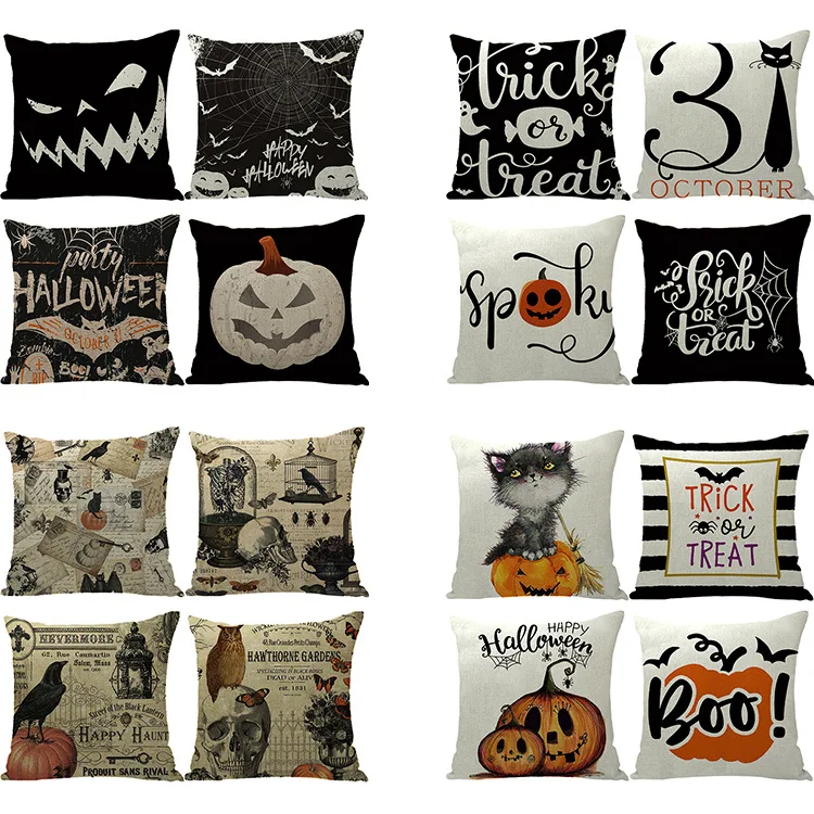 4pcs2021 New Halloween Linen Pillowcase Pumpkin Witch Hat Spider Halloween Series Pillowcase without Pillow Core
4pcs2021 New Halloween Linen Pillowcase Pumpkin Witch Hat Spider Halloween Series Pillowcase without Pillow Core