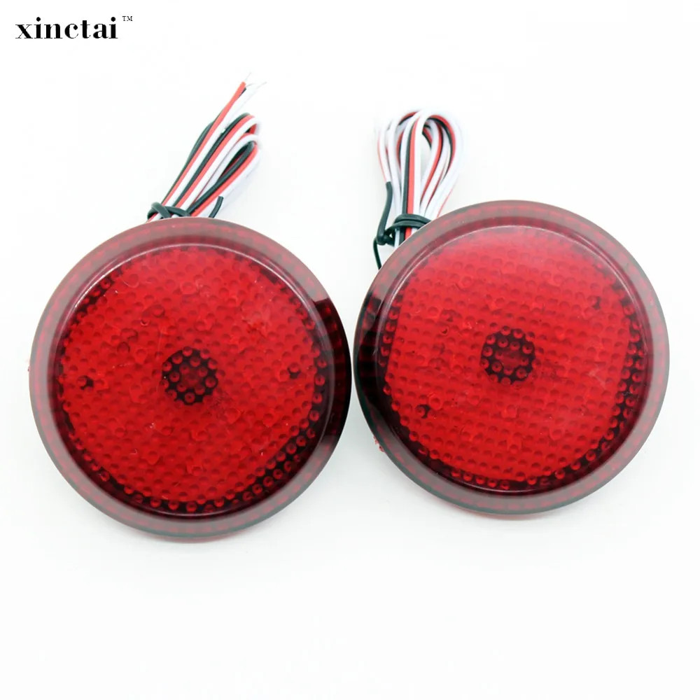 2PCS 6.8cm Red/Clear Lens LED Rear Bumper Reflector Light Tail Brake Lamp for Toyota Sienna Corolla Nissan Qashqai Scion xB iQ
2PCS 6.8cm Red/Clear Lens LED Rear Bumper Reflector Light Tail Brake Lamp for Toyota Sienna Corolla Nissan Qashqai Scion xB iQ