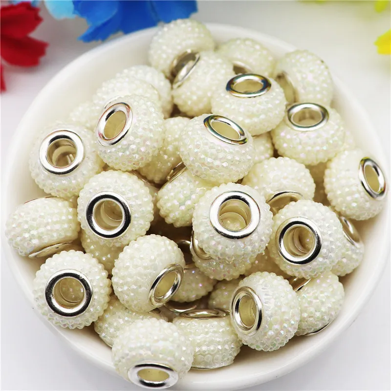 10Pcs New Big Hole Crystal Stone Plastic Spacer European Beads Charms fit Pandora Bracelet Earrings Necklace for Jewelry Making
10Pcs New Big Hole Crystal Stone Plastic Spacer European Beads Charms fit Pandora Bracelet Earrings Necklace for Jewelry Making