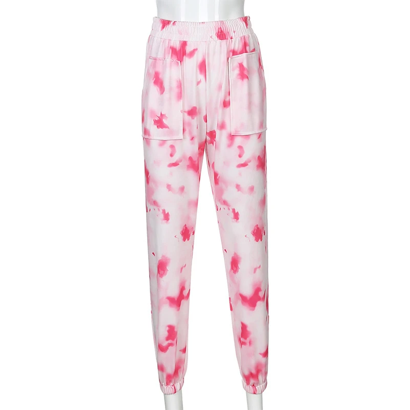 2021 Female Pockets Hip Hop Streetwear Trousers New Tie Dye Print Casual Womens Jogger Sweatpants High Waist Running Harem Pants
2021 Female Pockets Hip Hop Streetwear Trousers New Tie Dye Print Casual Womens Jogger Sweatpants High Waist Running Harem Pants