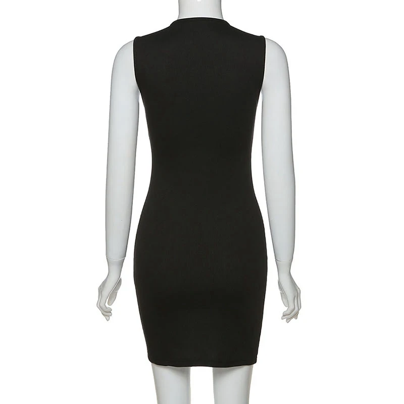 Lyprerazy women solid zipper mini bodycon dress sleeveless skinny summer fashion streetwear female dresses
Lyprerazy women solid zipper mini bodycon dress sleeveless skinny summer fashion streetwear female dresses