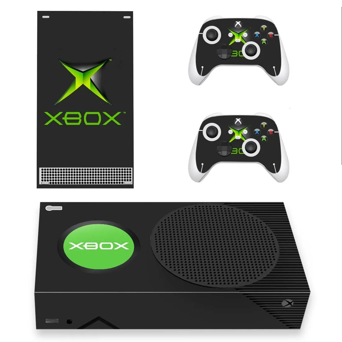 Наклейка на заказ, Обложка для консоли Xbox серии S и 2 контроллера серии Xbox, тонкая виниловая наклейка
Наклейка на заказ, Обложка для консоли Xbox серии S и 2 контроллера серии Xbox, тонкая виниловая наклейка
