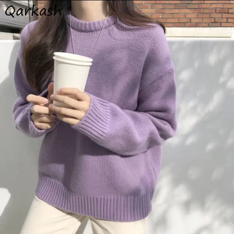 Sweater Women 2021 Spring New Korean Fashion Straight Round Neck Pullovers Tender Simple Sweet Clothes Solid Ins Casual Jumpers
Sweater Women 2021 Spring New Korean Fashion Straight Round Neck Pullovers Tender Simple Sweet Clothes Solid Ins Casual Jumpers