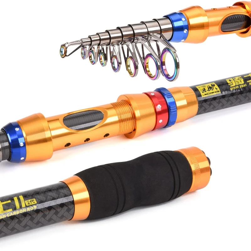 Sea Fishing Rod feeder Hard Carbon Fiber Telescopic Fishing Rod fishing pole 1.8M -3.6 Fishing Accessories
Sea Fishing Rod feeder Hard Carbon Fiber Telescopic Fishing Rod fishing pole 1.8M -3.6 Fishing Accessories
