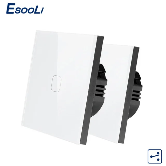 Переключатель Esooli настенный сенсорный стеклянный, 1 клавиша, 2 канала, стандарт ЕС
Переключатель Esooli настенный сенсорный стеклянный, 1 клавиша, 2 канала, стандарт ЕС