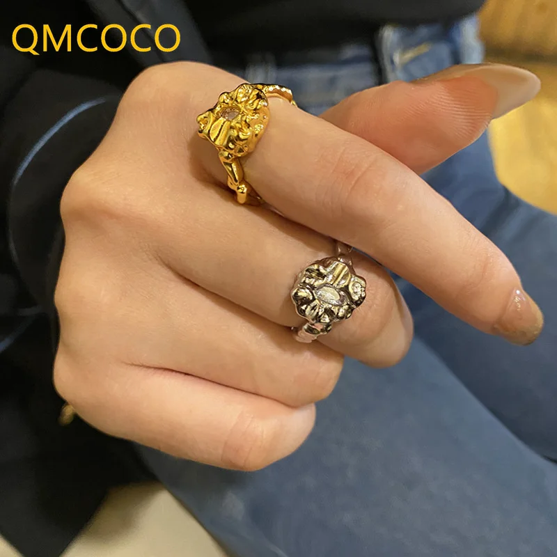 QMCOCO 925 Silver Rings For Women Fashion Vintage Creative Irregular Texture Pattern Geometric Party Fine Jewelry Gifts
QMCOCO 925 Silver Rings For Women Fashion Vintage Creative Irregular Texture Pattern Geometric Party Fine Jewelry Gifts