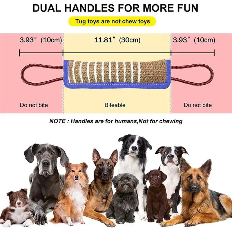 Funny Dog Bite Tug Toy With Two Handles Dog Pillow Jute Bite Toy Interactive Chew Toys Dog Bite Sleeve For Medium To Large Dogs
Funny Dog Bite Tug Toy With Two Handles Dog Pillow Jute Bite Toy Interactive Chew Toys Dog Bite Sleeve For Medium To Large Dogs