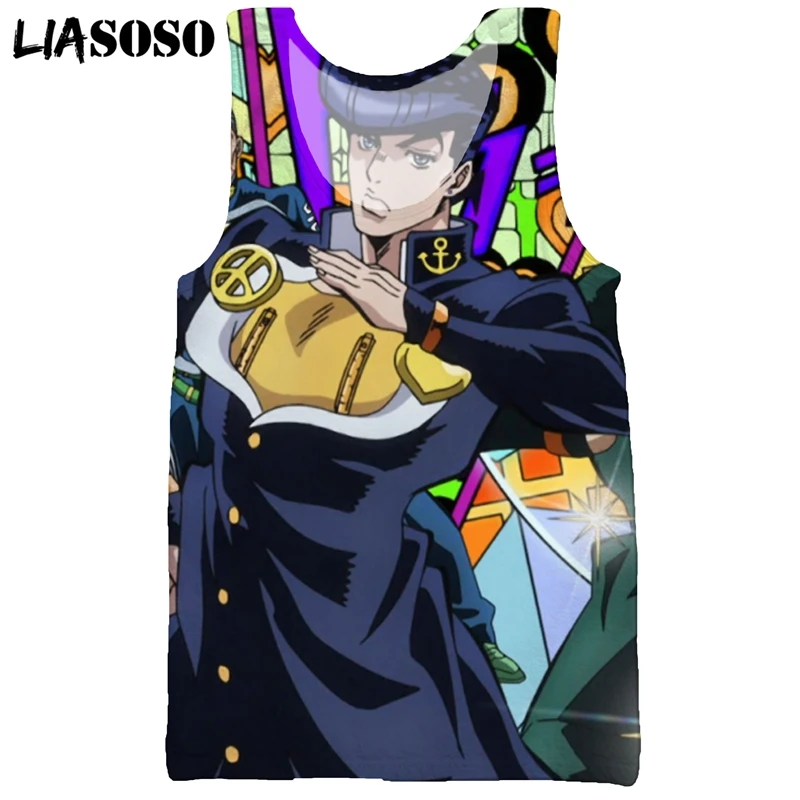 LIASOSO 3D Print Men's Japan Anime JoJo's Bizarre Adventure Summer Casual Fashion Beach Cool Vest Sleeveless Hip Hop Tank Tops
LIASOSO 3D Print Men's Japan Anime JoJo's Bizarre Adventure Summer Casual Fashion Beach Cool Vest Sleeveless Hip Hop Tank Tops