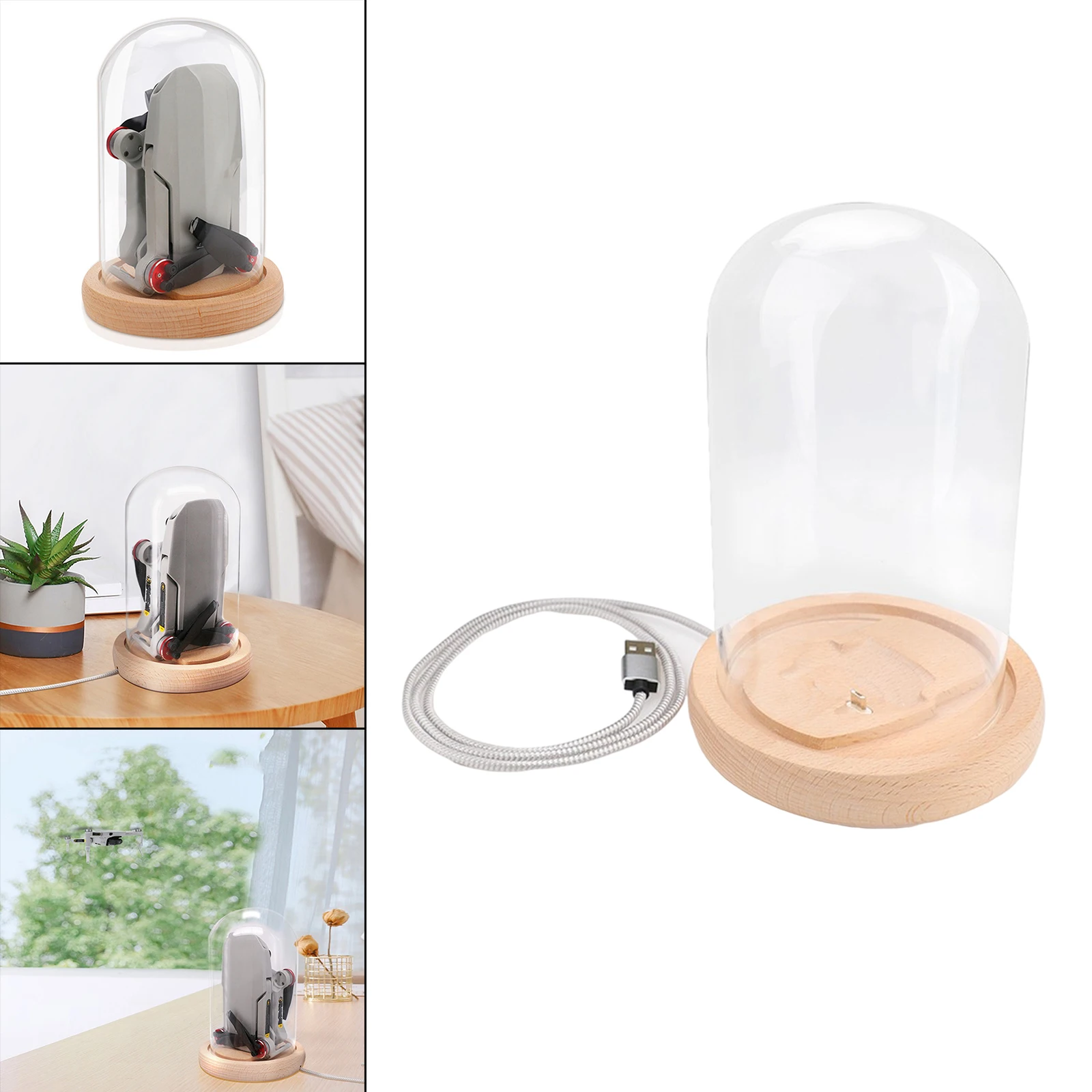 Drone Charging Base Transparent Display Easy Operation USB Protection Magnetic Bell Jar for DJI Mavic Mini Mini SE 2
Drone Charging Base Transparent Display Easy Operation USB Protection Magnetic Bell Jar for DJI Mavic Mini Mini SE 2