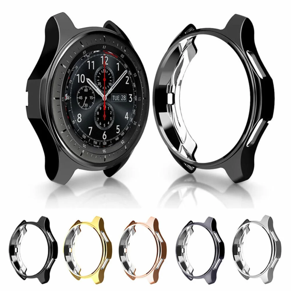 

Funda protectora para Samsung Galaxy watch, 46mm, 42mm, Correa Gear S3 frontier, funda envolvente de TPU de repuesto, 22mm