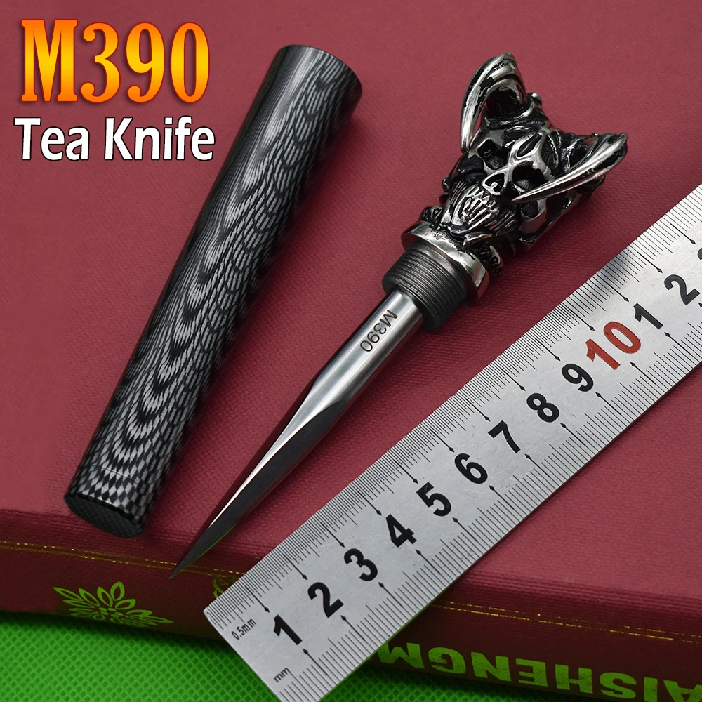 M390 Powder Steel Devil King Tea Knife Tea Cone Damascus High-End Tea Knife Tea Set Craft Tea Accessories Office Decoration 
M390 Powder Steel Devil King Tea Knife Tea Cone Damascus High-End Tea Knife Tea Set Craft Tea Accessories Office Decoration