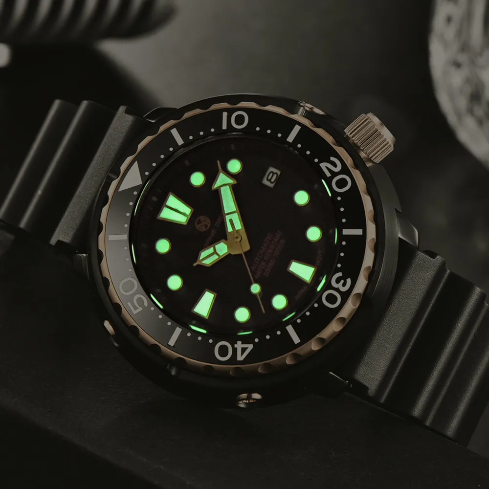 PAGRNE DESIGN New 45mm Stainless Steel Large Dial Mechanical Wristwatch 300m Waterproof Automatic Sapphire Glass Watch fro Men
PAGRNE DESIGN New 45mm Stainless Steel Large Dial Mechanical Wristwatch 300m Waterproof Automatic Sapphire Glass Watch fro Men