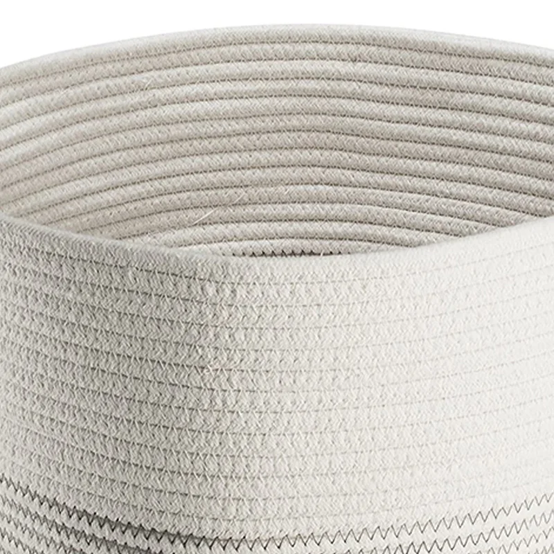 Woven Cotton Rope Basket, Clothes and Toy Storage Basket, Simple Multifunctional Storage Basket
Woven Cotton Rope Basket, Clothes and Toy Storage Basket, Simple Multifunctional Storage Basket