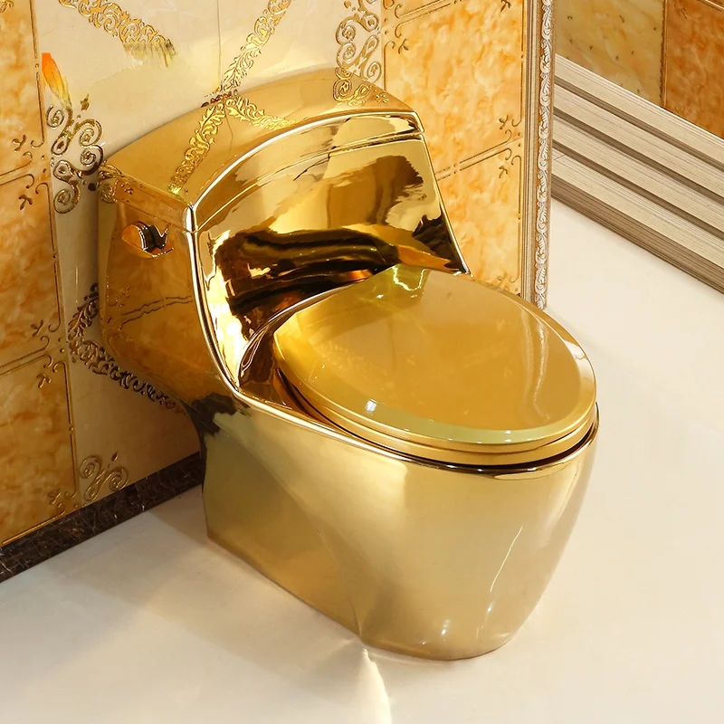 European Style Artistic Golden One Piece Closestool Gravity Fluishing Washdown Toilet WC
European Style Artistic Golden One Piece Closestool Gravity Fluishing Washdown Toilet WC