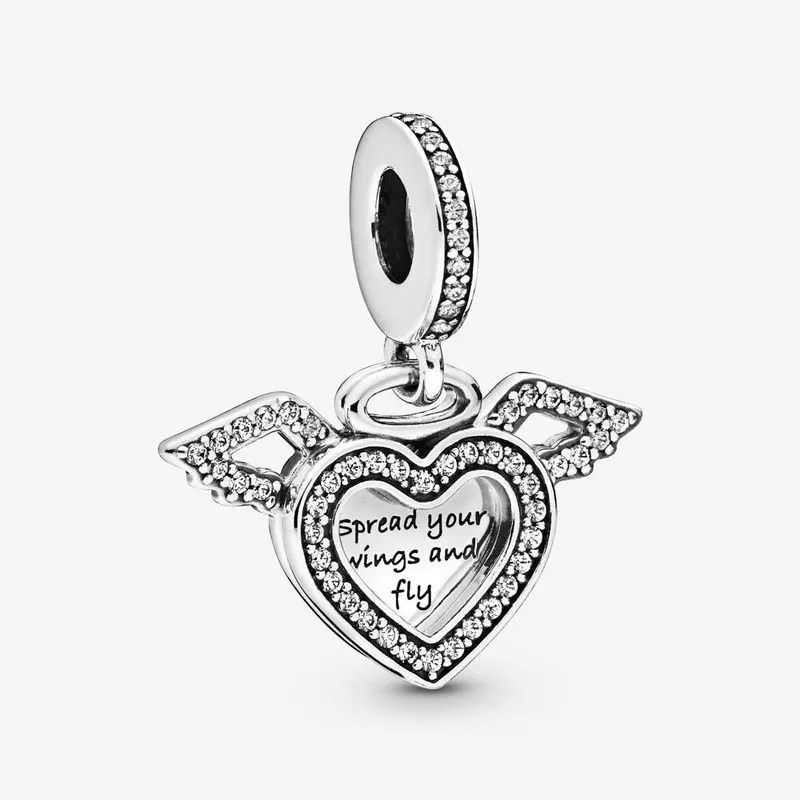 2020 Real 925 Sterling Silver Heart & Angel Wings Dangle Charm Fit Pandora Bracelet Heart & Angel Pendant DIY Jewelry Gift
2020 Real 925 Sterling Silver Heart & Angel Wings Dangle Charm Fit Pandora Bracelet Heart & Angel Pendant DIY Jewelry Gift