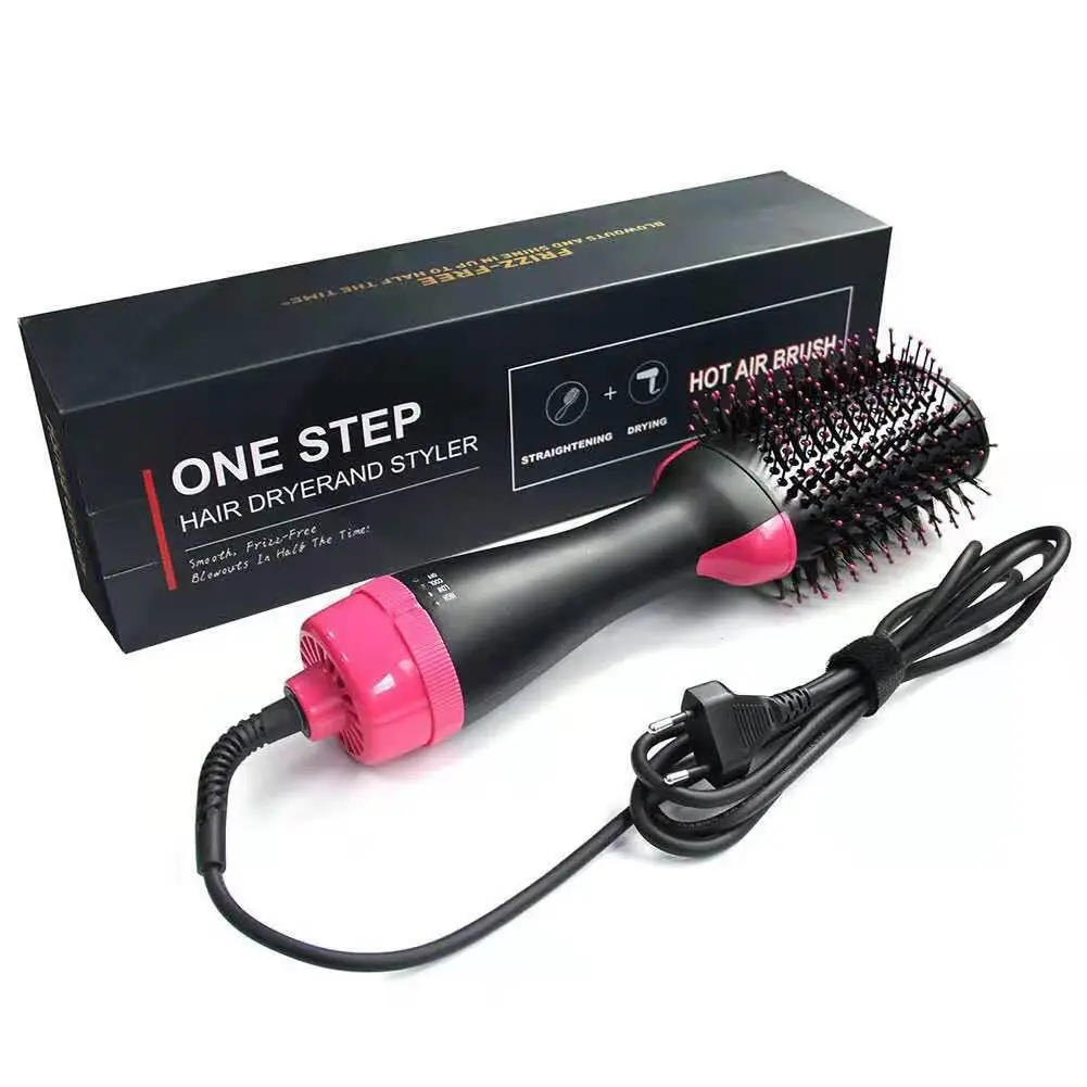 Hair dryer Hot Air Brush Styler & 1000W Volumizer Hair Straightener Curler Comb Roller One Step Electric Ion Blow Dryer Brush 
Hair dryer Hot Air Brush Styler & 1000W Volumizer Hair Straightener Curler Comb Roller One Step Electric Ion Blow Dryer Brush
