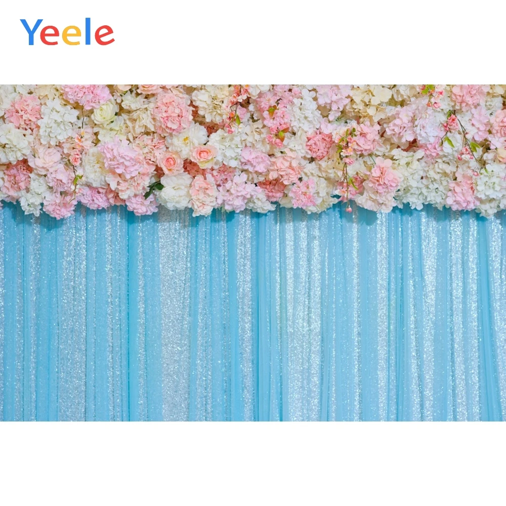 Yeele Wedding Party Flowers Blue Curtain Decor Wall Photography Backdrops Personalized Photographic Backgrounds For Photo Studio
Yeele Wedding Party Flowers Blue Curtain Decor Wall Photography Backdrops Personalized Photographic Backgrounds For Photo Studio