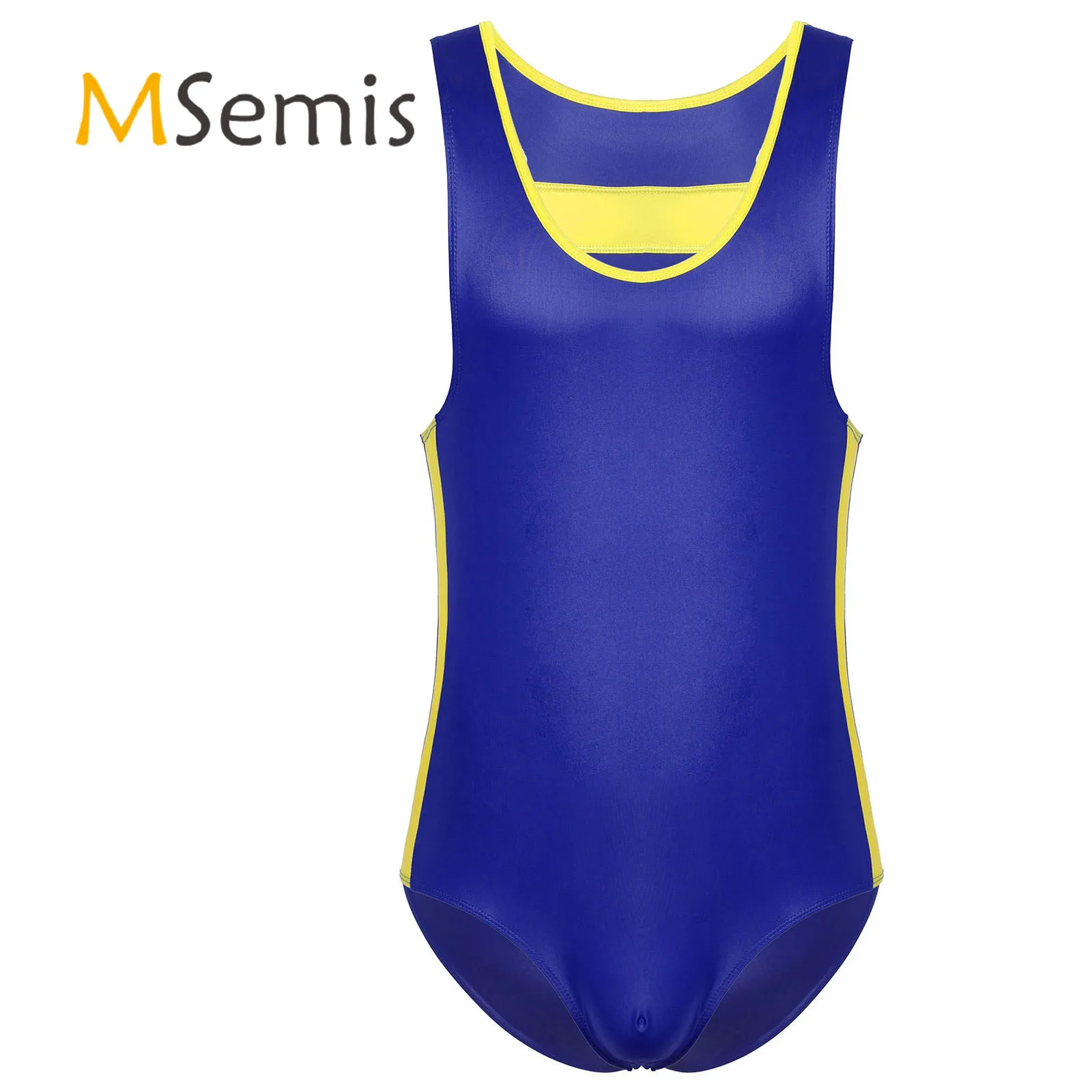 Sexy Bodysuit for Mens Lingerie Round Neck Bodybuilding Fitness Jumpsuit Gay Singlet Patent Leather Gymnastic Leotard Bodysuit
Sexy Bodysuit for Mens Lingerie Round Neck Bodybuilding Fitness Jumpsuit Gay Singlet Patent Leather Gymnastic Leotard Bodysuit