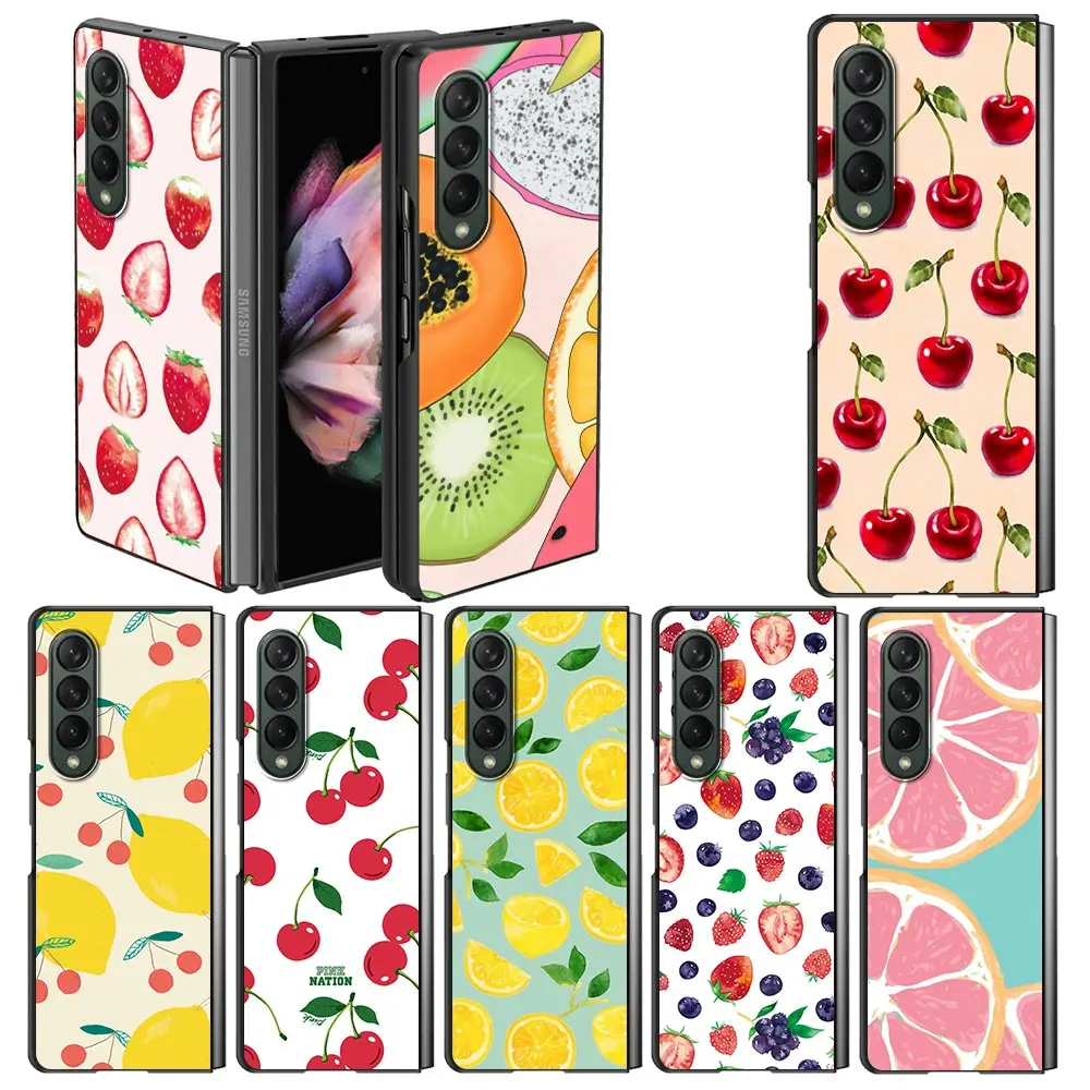 Luxury Phone Case for Samsung Z Fold3 5G Silicone Hard Cover For Galaxy Z Fold 3 Capa for ZFold 3 Green Fruit Cherry Lemon
Luxury Phone Case for Samsung Z Fold3 5G Silicone Hard Cover For Galaxy Z Fold 3 Capa for ZFold 3 Green Fruit Cherry Lemon