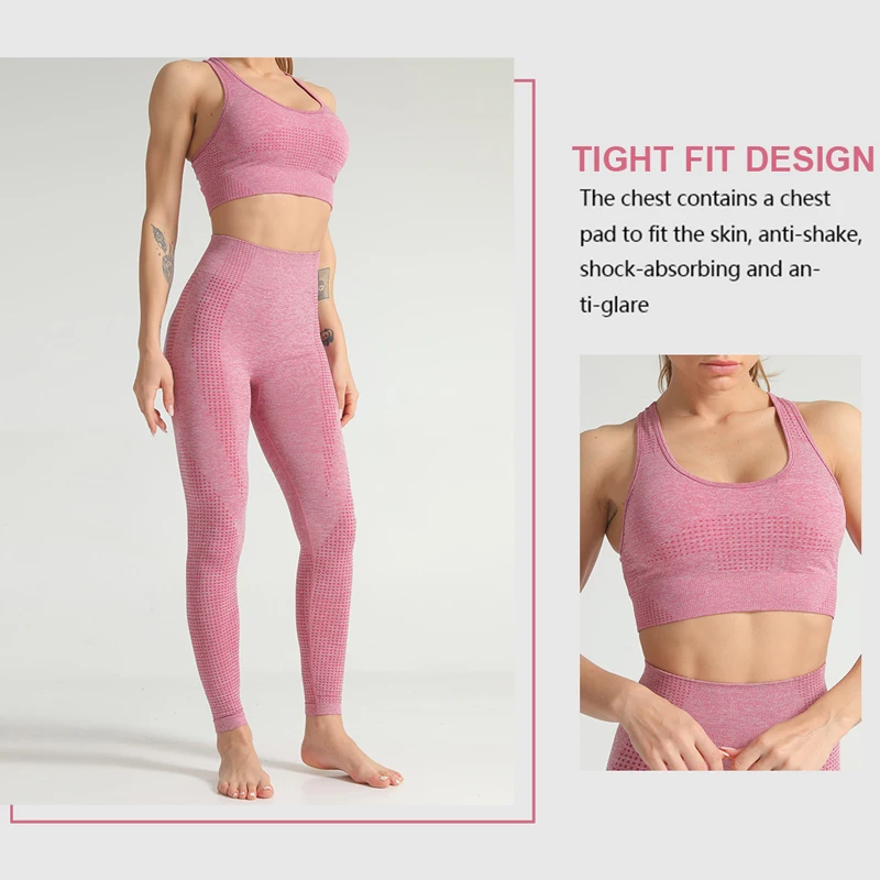 2/3/5PCS Seamless Yoga Set Women Gym Clothing Workout Sportswear Fitness Crop Top Sports Bra High Waist Leggings Sports Suits
2/3/5PCS Seamless Yoga Set Women Gym Clothing Workout Sportswear Fitness Crop Top Sports Bra High Waist Leggings Sports Suits