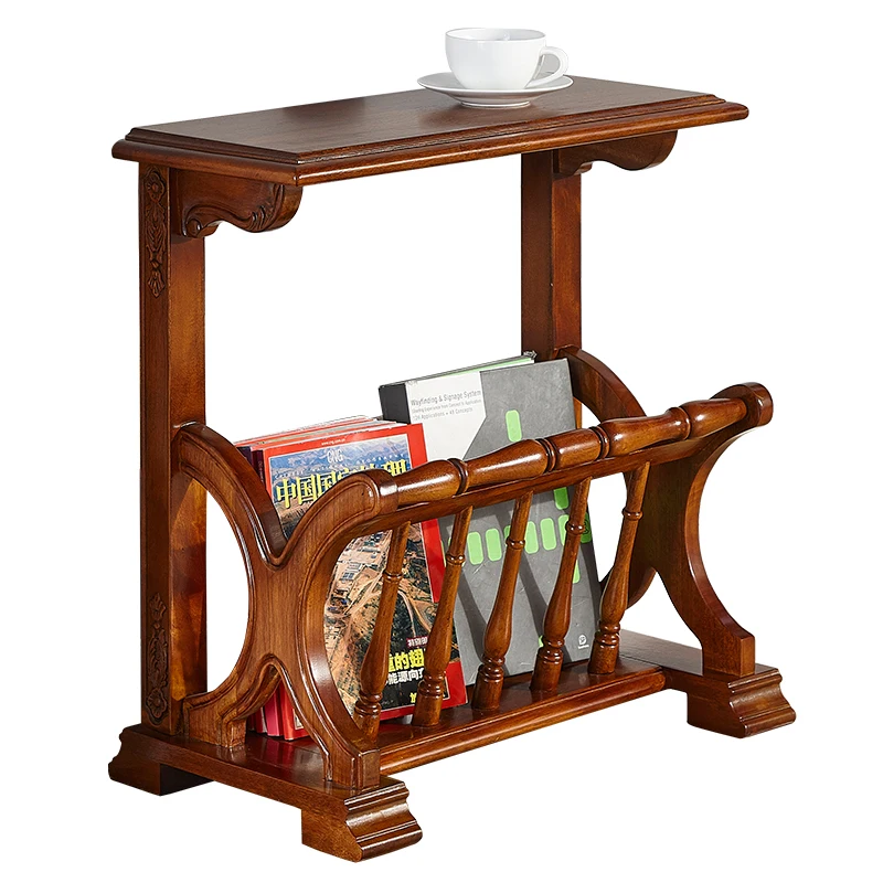 American Country Small Table Magazine Rack Phone Stand Solid Wood Book Shelf European Simple
American Country Small Table Magazine Rack Phone Stand Solid Wood Book Shelf European Simple