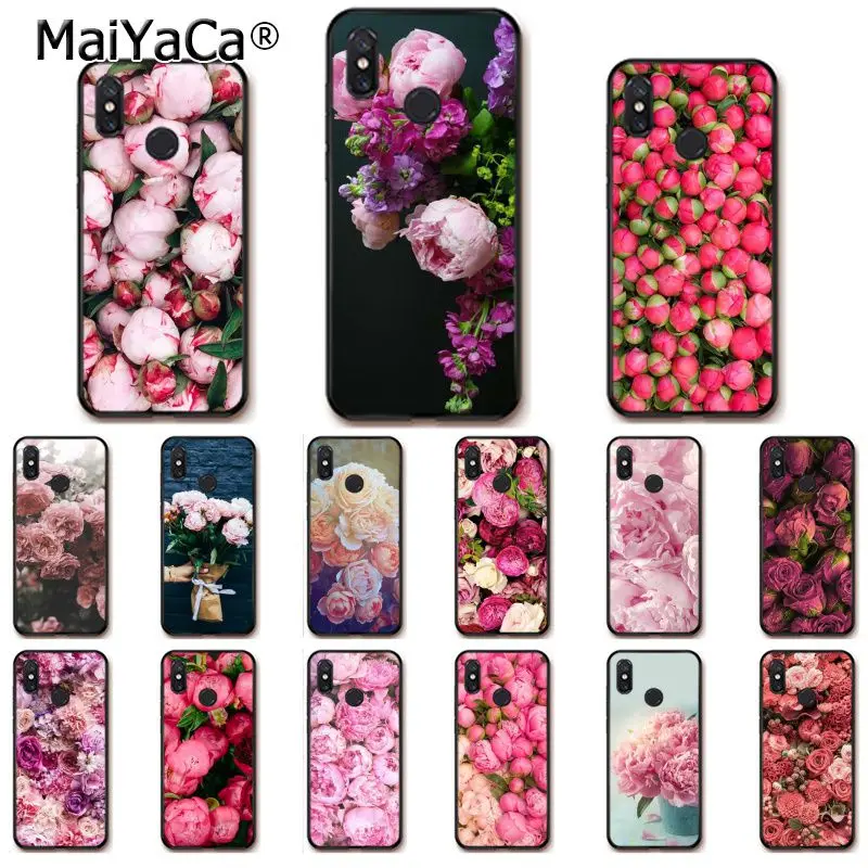 MaiYaCa розовый цветок пион на вазе чехол для телефона Xiaomi mi5 6 A1 A2 Lite Mi9 9SE mi8lite F1 Mix2 2S Max2