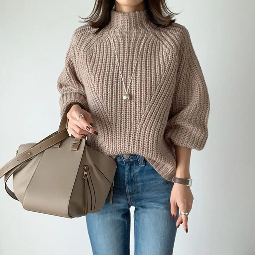 Sweater For Women 2020 Autumn And Winter Korean Fashion Female Pullover Casual Light Coffee Lazy Style Knit Ladies Chic Sweater
Sweater For Women 2020 Autumn And Winter Korean Fashion Female Pullover Casual Light Coffee Lazy Style Knit Ladies Chic Sweater