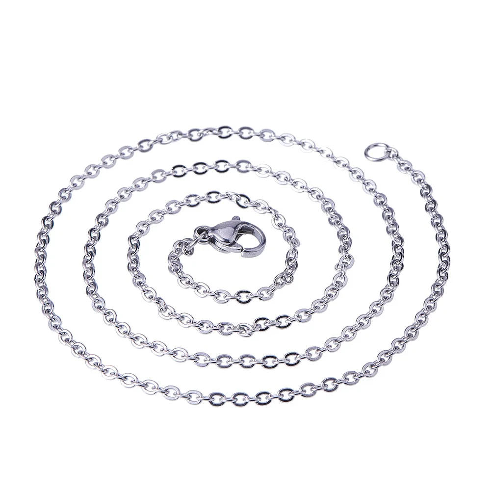 20Pcs 304 Stainless Steel Necklace Chains Cable Chains Link with Lobster Clasps For DIY Pendant Necklace Jewelry Making 45cm
20Pcs 304 Stainless Steel Necklace Chains Cable Chains Link with Lobster Clasps For DIY Pendant Necklace Jewelry Making 45cm