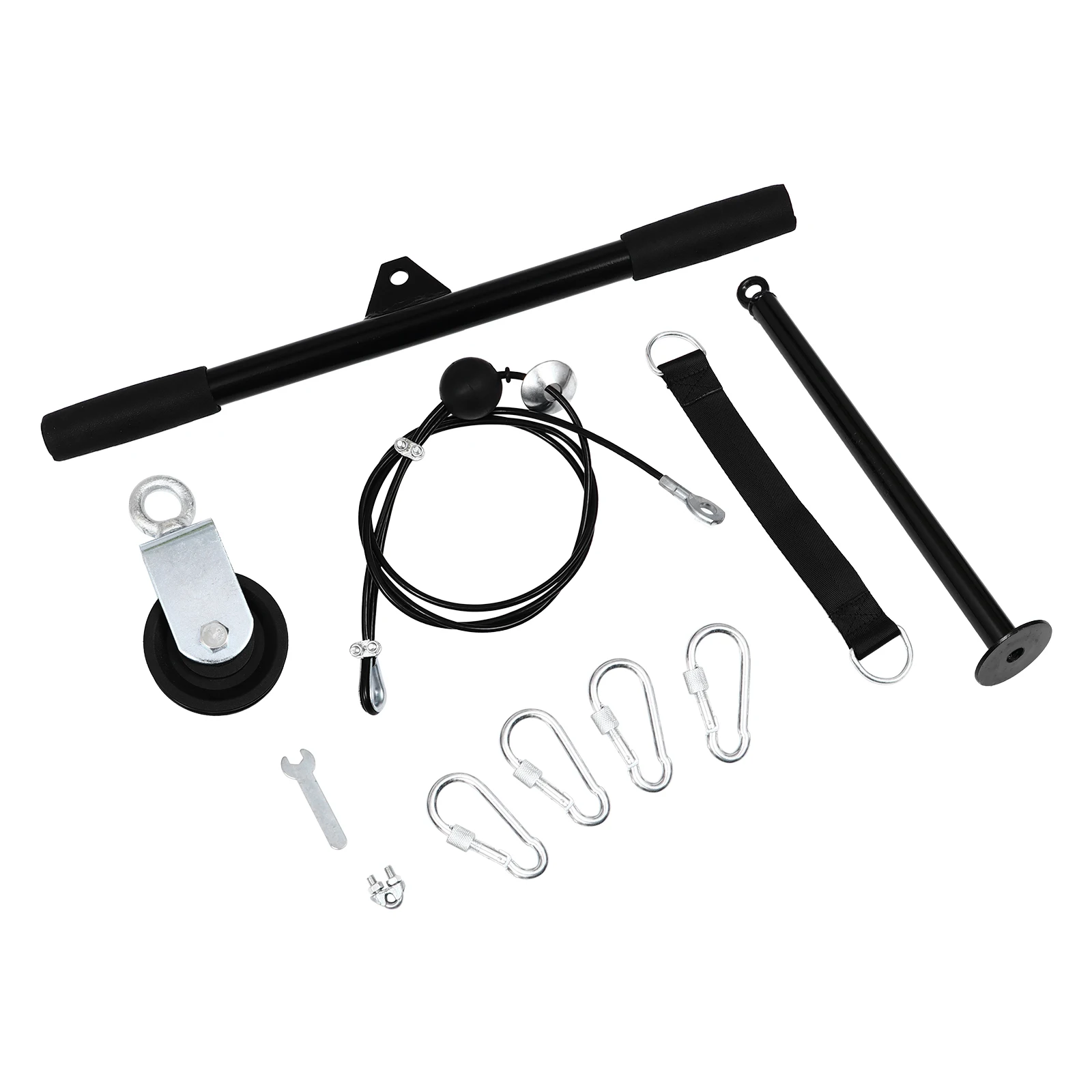 1 Set DIY Pulley Cable Machine Attachment System Arm Bicep Triceps Trainning Kit
1 Set DIY Pulley Cable Machine Attachment System Arm Bicep Triceps Trainning Kit