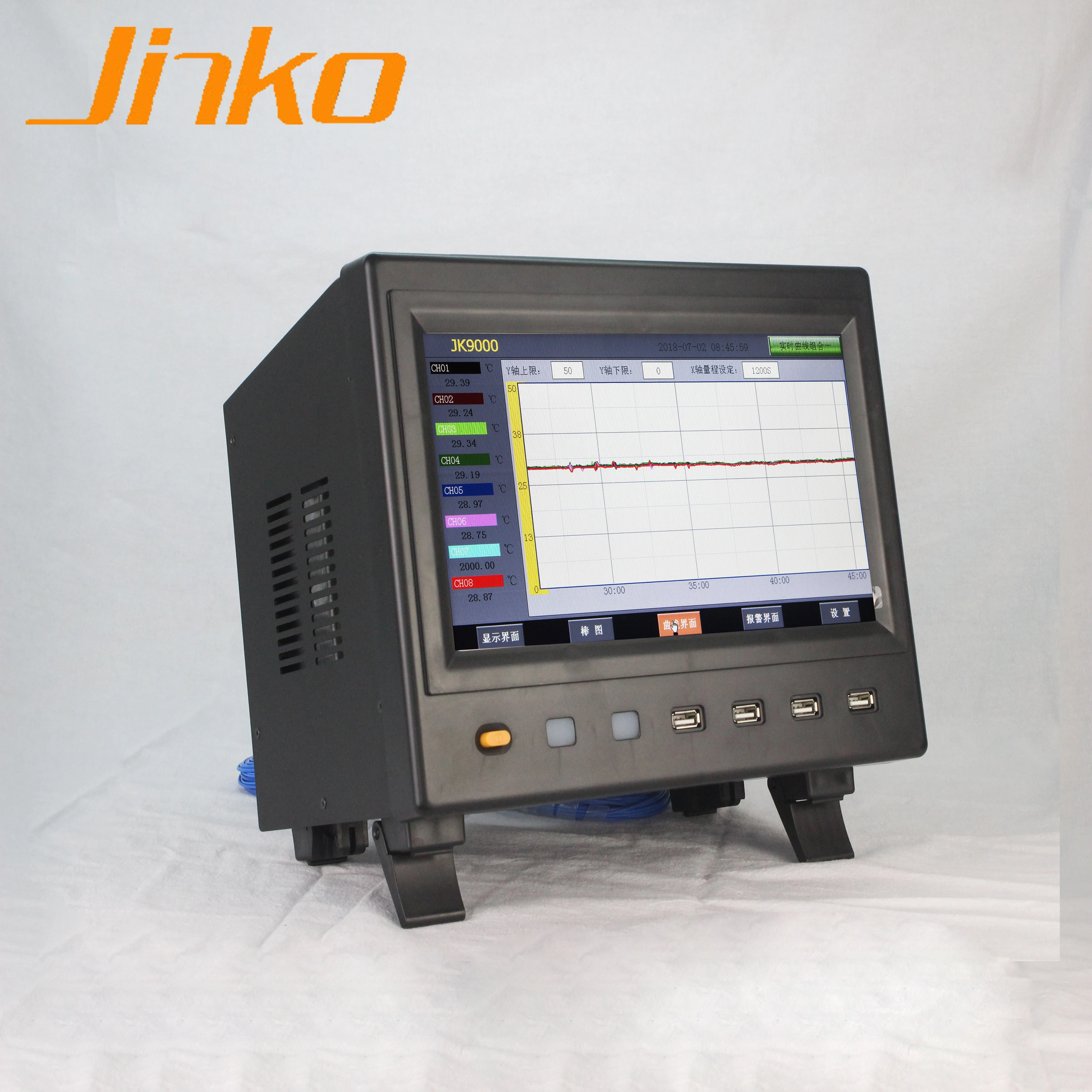 High Accuracy 16 channel temperature data logger Industrial Temperature Tester with LCD display
High Accuracy 16 channel temperature data logger Industrial Temperature Tester with LCD display