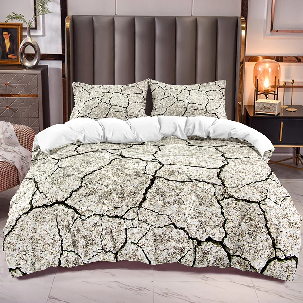 Comforter Cover with Crack Print Microfiber Bedding Duvet Cover Zipper Closure White Reverse Corner Ties Quilt Cover
Comforter Cover with Crack Print Microfiber Bedding Duvet Cover Zipper Closure White Reverse Corner Ties Quilt Cover