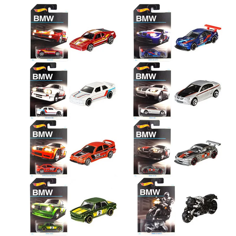 Оригинальный спортивный автомобиль Hot Wheels BMW M3 GT2 Z4M M1 Коллекционная серия литой