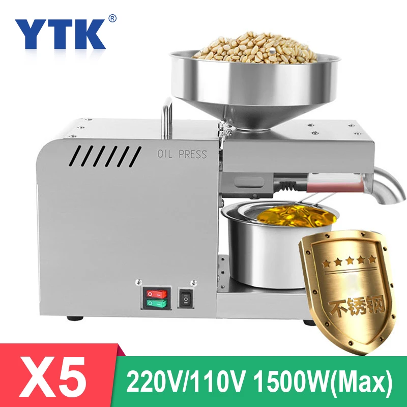 X5 Automatic Stainless Steel Flaxseed Olive Oil Extractor Heat Oil Presser Pure Copper Motor Oil Press Machine for Factory
X5 Automatic Stainless Steel Flaxseed Olive Oil Extractor Heat Oil Presser Pure Copper Motor Oil Press Machine for Factory