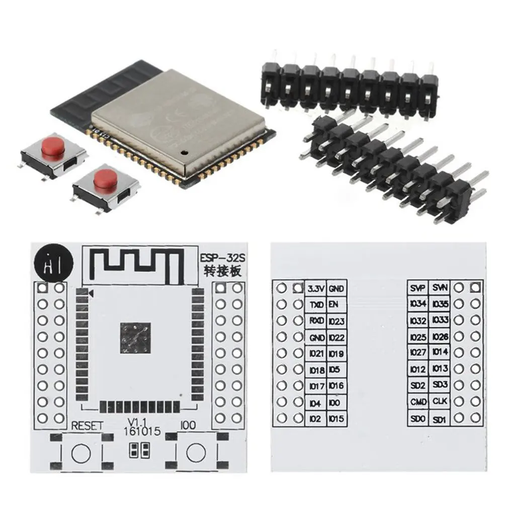 Практичная Фотографическая плата для интернета Wi-Fi IoT Wlan BLE + Фотографическая плата для адаптера 2,54 мм
Практичная Фотографическая плата для интернета Wi-Fi IoT Wlan BLE + Фотографическая плата для адаптера 2,54 мм