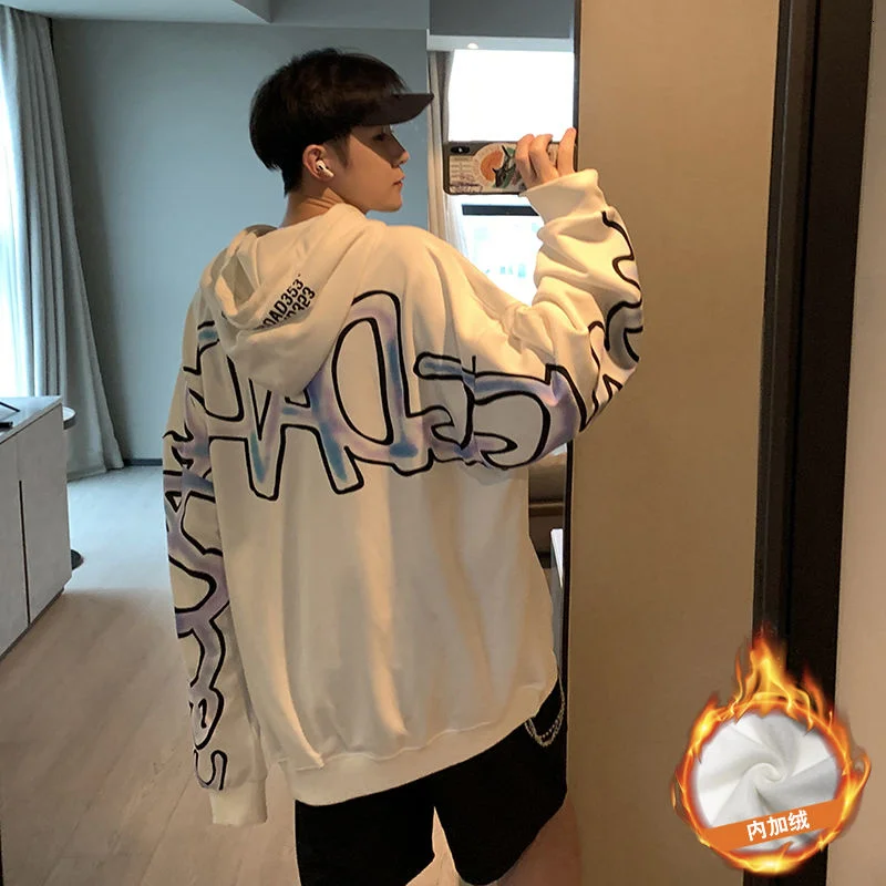 Свитшот мужской с длинным рукавом, Повседневная Уличная одежда в стиле хип-хоп, Худи оверсайз с надписью, спортивный пуловер свободного пок...
Свитшот мужской с длинным рукавом, Повседневная Уличная одежда в стиле хип-хоп, Худи оверсайз с надписью, спортивный пуловер свободного пок...