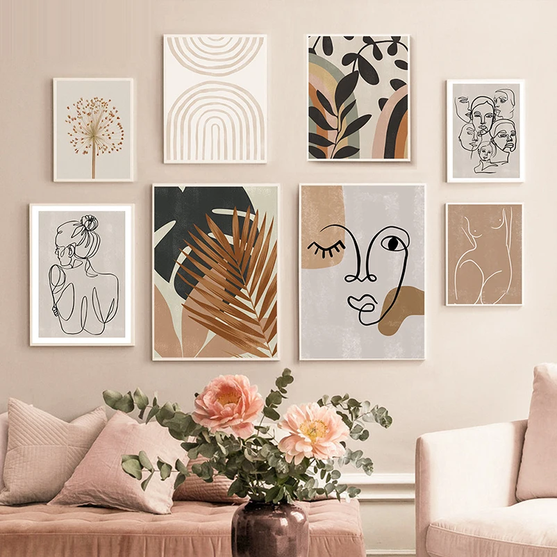 Boho Wall Art Posters Leaves Print Posters Abstract Canvas Line Naked Girl Vintage Wall Pictures For Living Room DecorPainting
Boho Wall Art Posters Leaves Print Posters Abstract Canvas Line Naked Girl Vintage Wall Pictures For Living Room DecorPainting