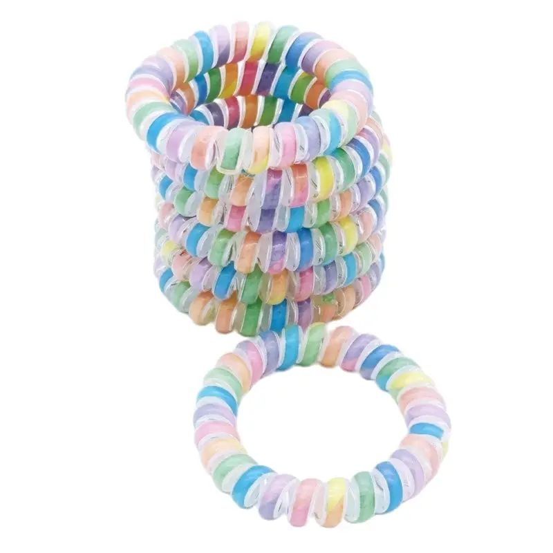 5Pcs/Lot Size 5CM Rainbow Gum For Accessories Ring Rope Women Elastic Hair Bands Telephone Wire Scrunchy
5Pcs/Lot Size 5CM Rainbow Gum For Accessories Ring Rope Women Elastic Hair Bands Telephone Wire Scrunchy