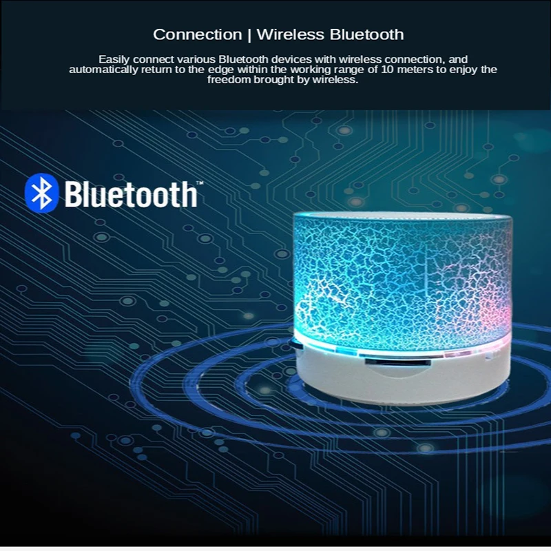 New Mini Portable Car Audio A9 Dazzling Crack LED Wireless Bluetooth 4.1 Subwoofer Speaker TF Card
New Mini Portable Car Audio A9 Dazzling Crack LED Wireless Bluetooth 4.1 Subwoofer Speaker TF Card