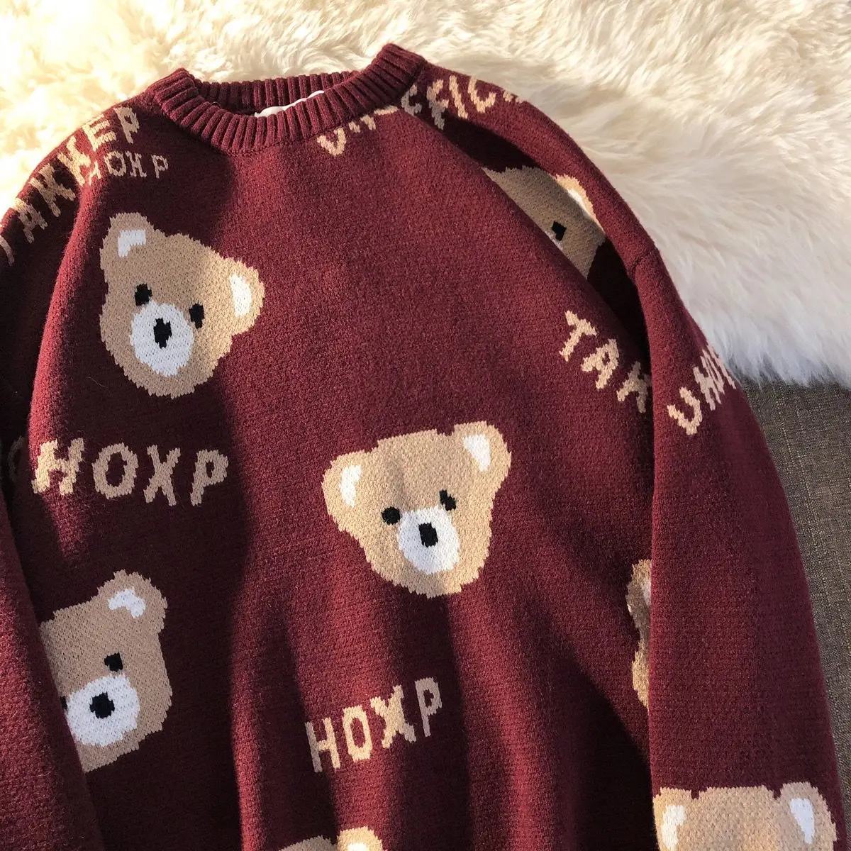 Christmas Winter Women Fashion Oversized Teddy Bear Knitted Sweater women Vintage Long Sleeve Female Causal Pullovers Chic Tops
Christmas Winter Women Fashion Oversized Teddy Bear Knitted Sweater women Vintage Long Sleeve Female Causal Pullovers Chic Tops