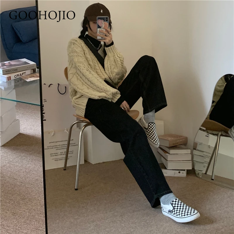 GOOHOJIO 2021 New Spring and Autumn Jeans Women High Waist Cowboy Wide Leg Pant for Women Jeans All-match Women Casual Trousers
GOOHOJIO 2021 New Spring and Autumn Jeans Women High Waist Cowboy Wide Leg Pant for Women Jeans All-match Women Casual Trousers
