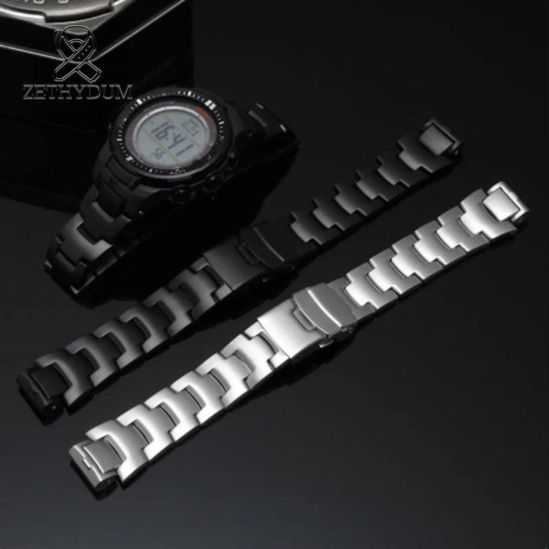 Men Metal WatchBand For Casio PRW-6000/6100/3000/3100 PRG-300 steel watch band men's Strap bracelet accessories Convex end 16mm
Men Metal WatchBand For Casio PRW-6000/6100/3000/3100 PRG-300 steel watch band men's Strap bracelet accessories Convex end 16mm