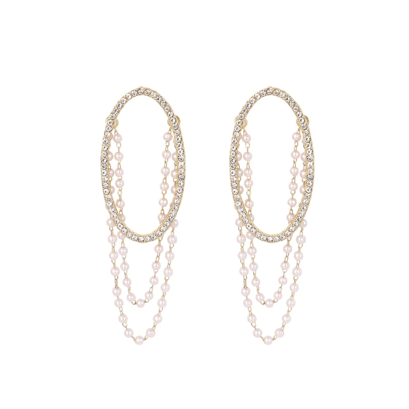 Vintage Pearl Hoop 2021 New Popular Net Red Dignified Sense of Design Women's Long Tassel Earrings
Vintage Pearl Hoop 2021 New Popular Net Red Dignified Sense of Design Women's Long Tassel Earrings