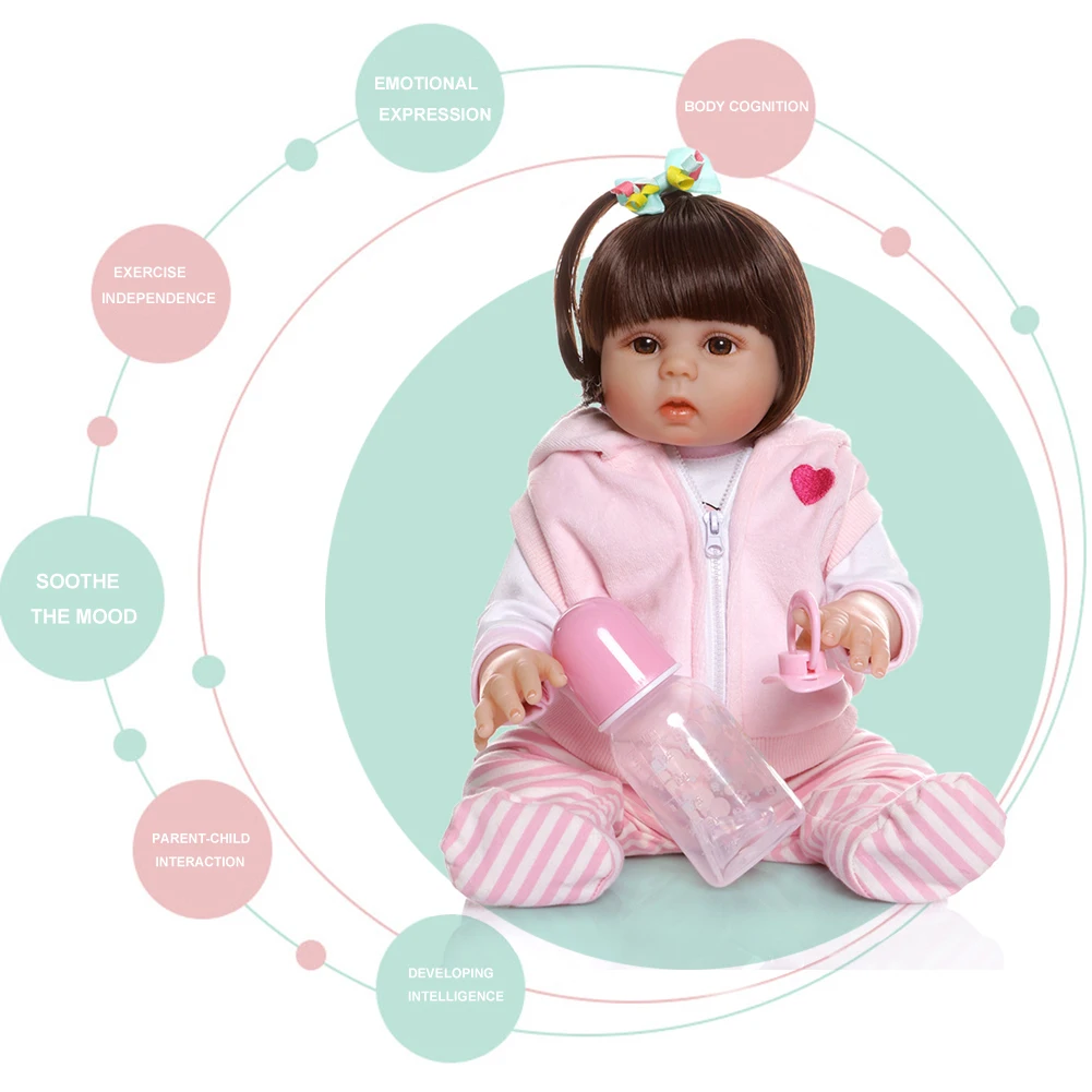 Elastic Reborn Doll Newborn Infant Baby Cute Play Shower Birthday Gift Comfortable Simulation Playing Game Toys
Elastic Reborn Doll Newborn Infant Baby Cute Play Shower Birthday Gift Comfortable Simulation Playing Game Toys