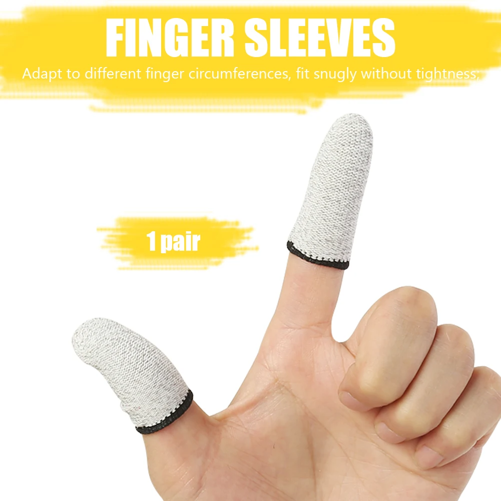 2pcs Breathable Game Controller Finger Cover Sweat Proof Non-Scratch Sensitive Touch Screen Gaming Thumb Sleeve for PUBG Mobile
2pcs Breathable Game Controller Finger Cover Sweat Proof Non-Scratch Sensitive Touch Screen Gaming Thumb Sleeve for PUBG Mobile